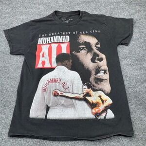 Muhammad Ali T-Shirt Mens Large Black Graphic GOAT Boxing Greatest Of All Time